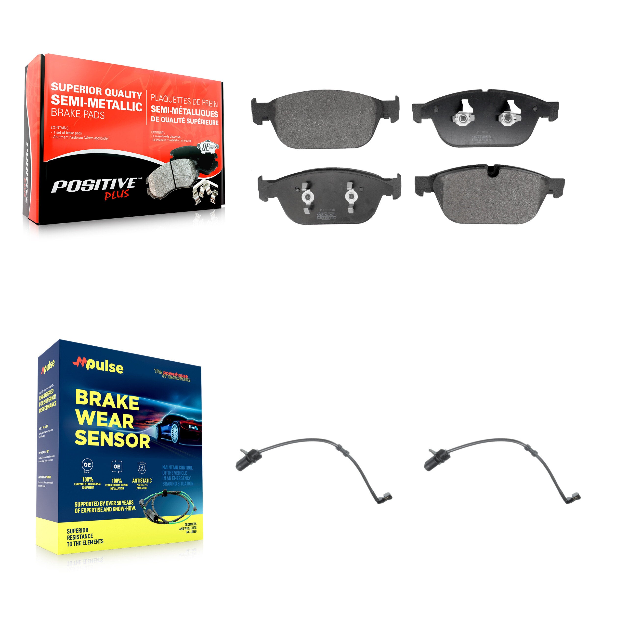 Positive Plus KPW-101394 Disc Brake Pad for 2014-2018 Audi A8 Quattro, Audi SQ5 - Front