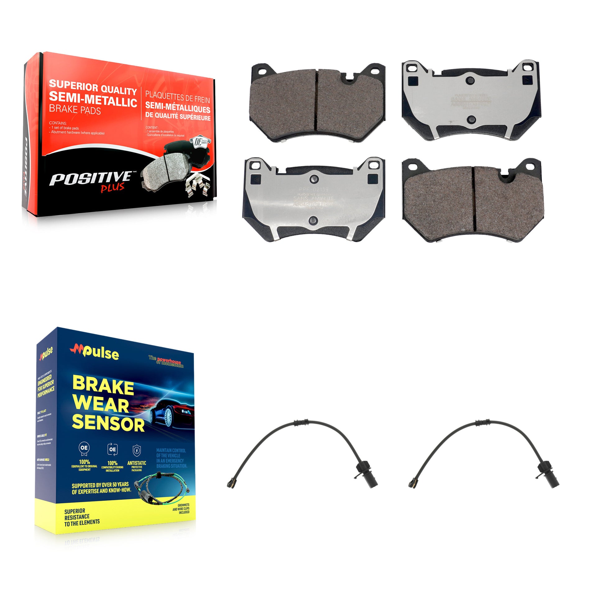 Positive Plus KPW-101403 Disc Brake Pad for 2020-2021 Audi Q5 - Front