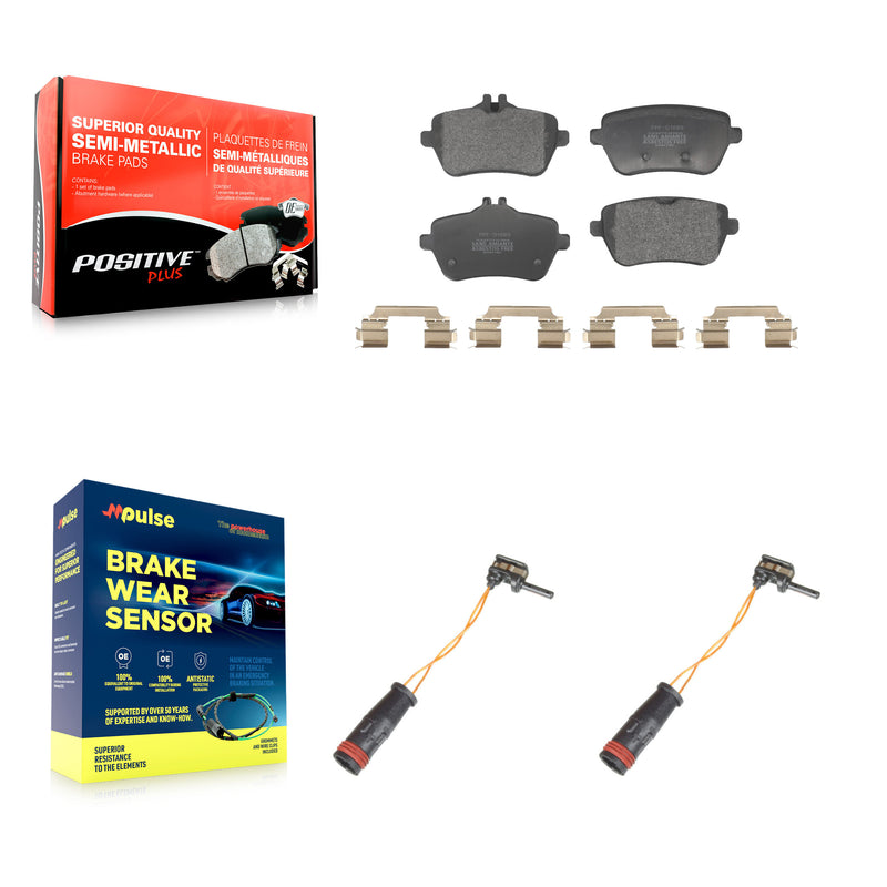 Positive Plus KPW-101416 Disc Brake Pad for 2014-2021 Mercedes-Benz S560, Mercedes-Benz Maybach S560 and More - Rear
