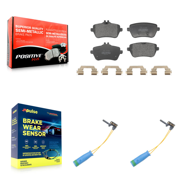 Positive Plus KPW-101420 Disc Brake Pad for 2015 Mercedes-Benz S400 - Rear