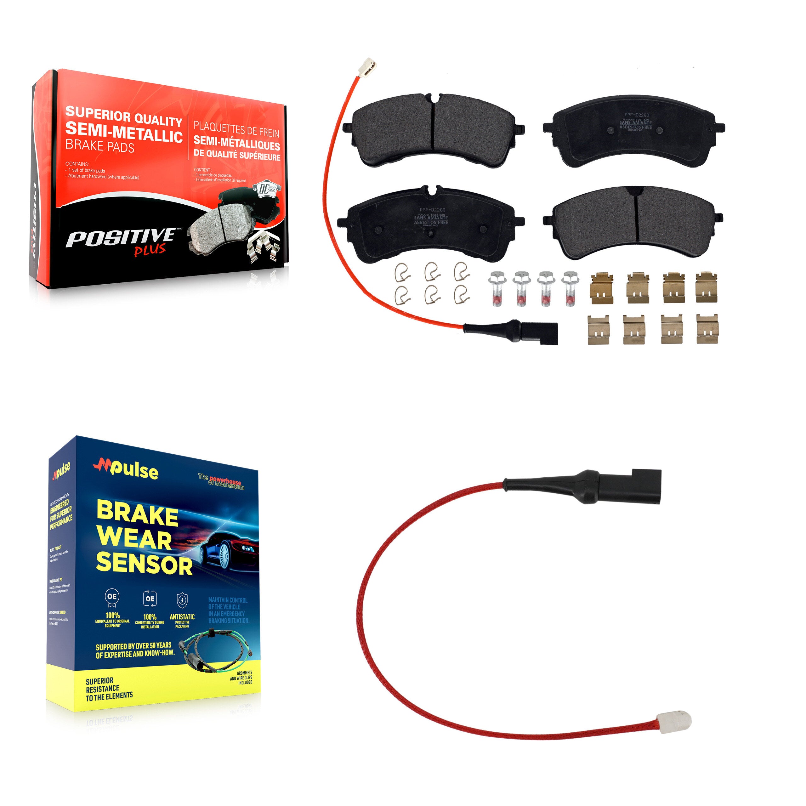 Positive Plus KPW-101431 Disc Brake Pad for 2020-2023 Ford Transit-350 HD - Rear