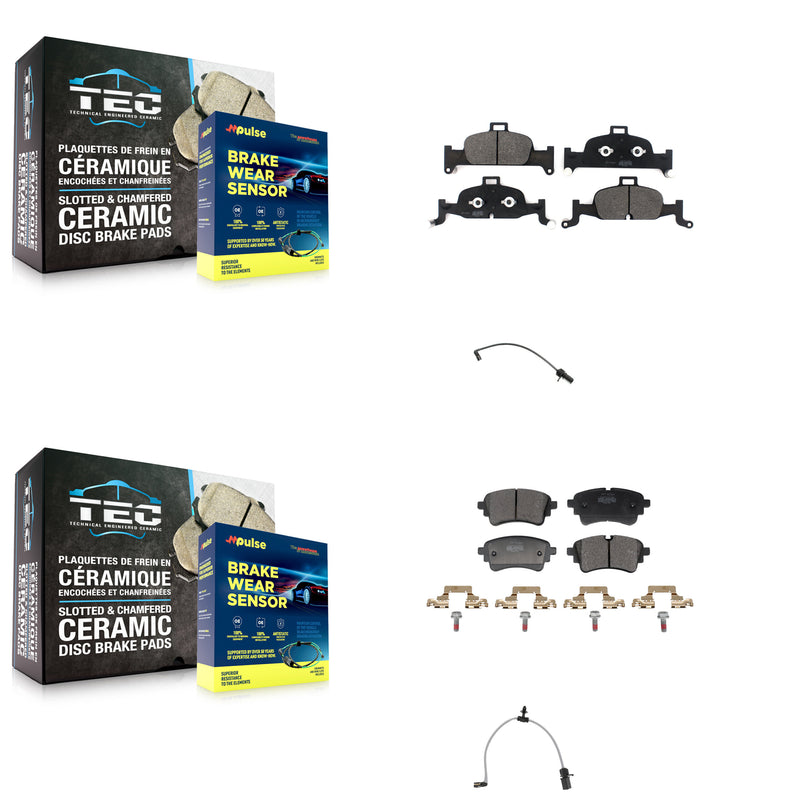 Positive Plus KPW-101438 Disc Brake Pad for 2020-2023 Audi A6 Quattro - Front and Rear