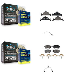Positive Plus KPW-101440 Disc Brake Pad for 2020-2023 Audi A4 Quattro, Audi A4 allroad and More - Front and Rear