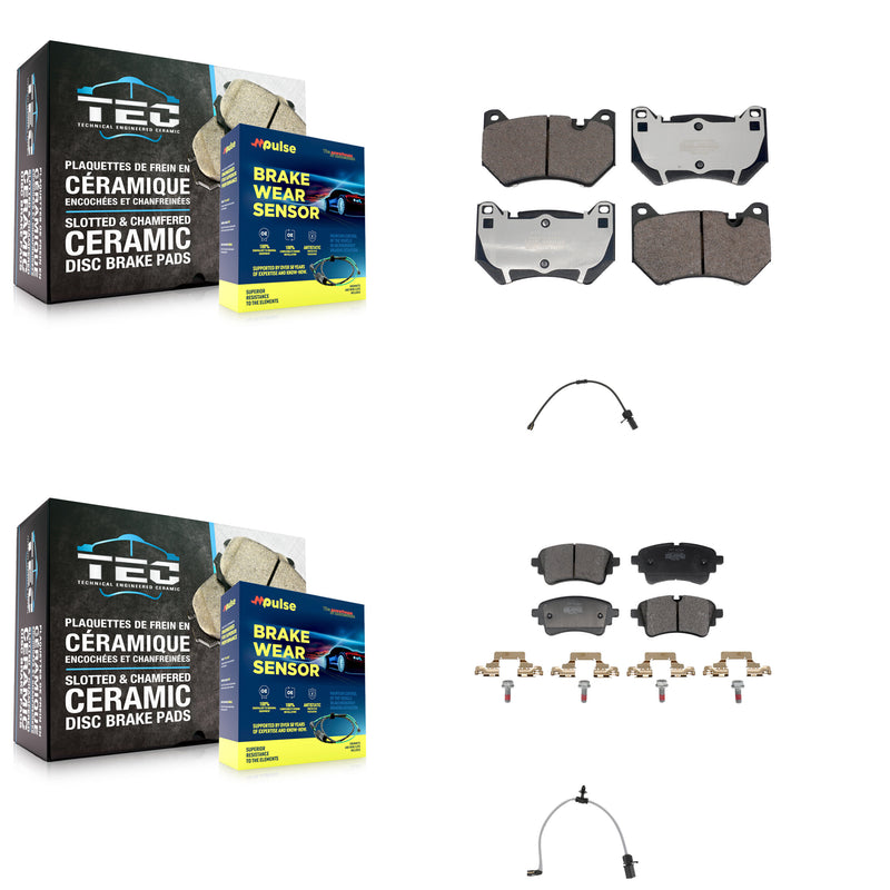 Positive Plus KPW-101444 Disc Brake Pad for 2021 Audi Q5 - Front and Rear