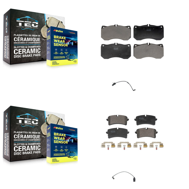 Positive Plus KPW-101447 Disc Brake Pad for 2016-2017 Audi A7 Quattro - Front and Rear