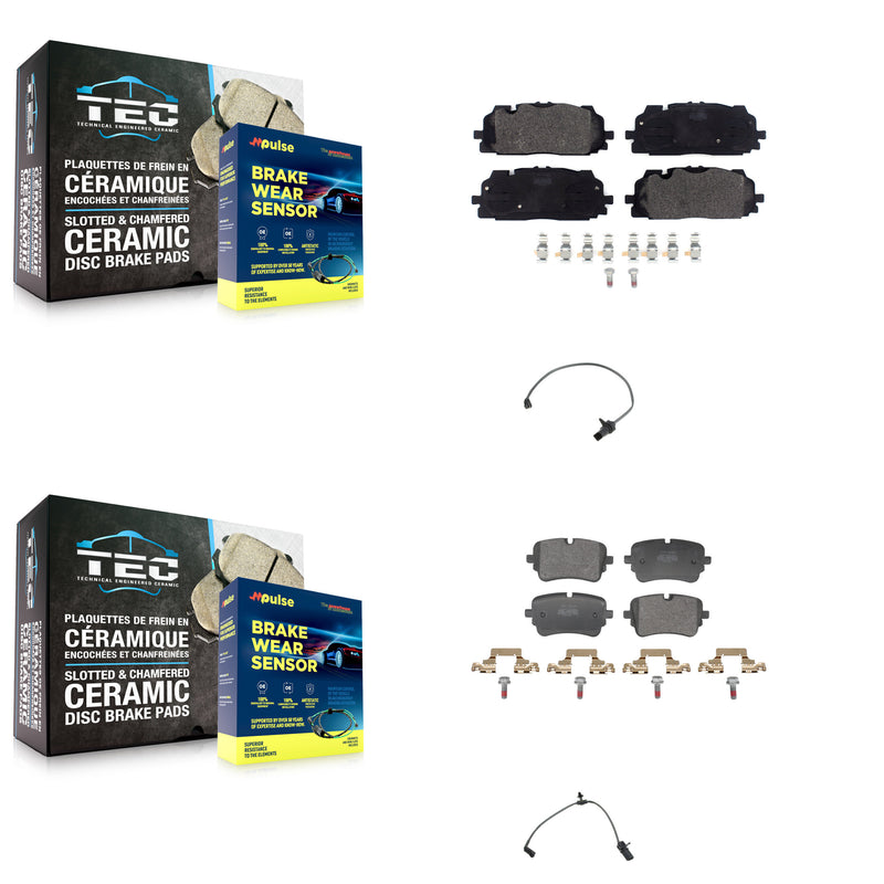 Positive Plus KPW-101448 Disc Brake Pad for 2020-2023 Audi A8 Quattro, Audi Q7, Audi Q8 - Front and Rear
