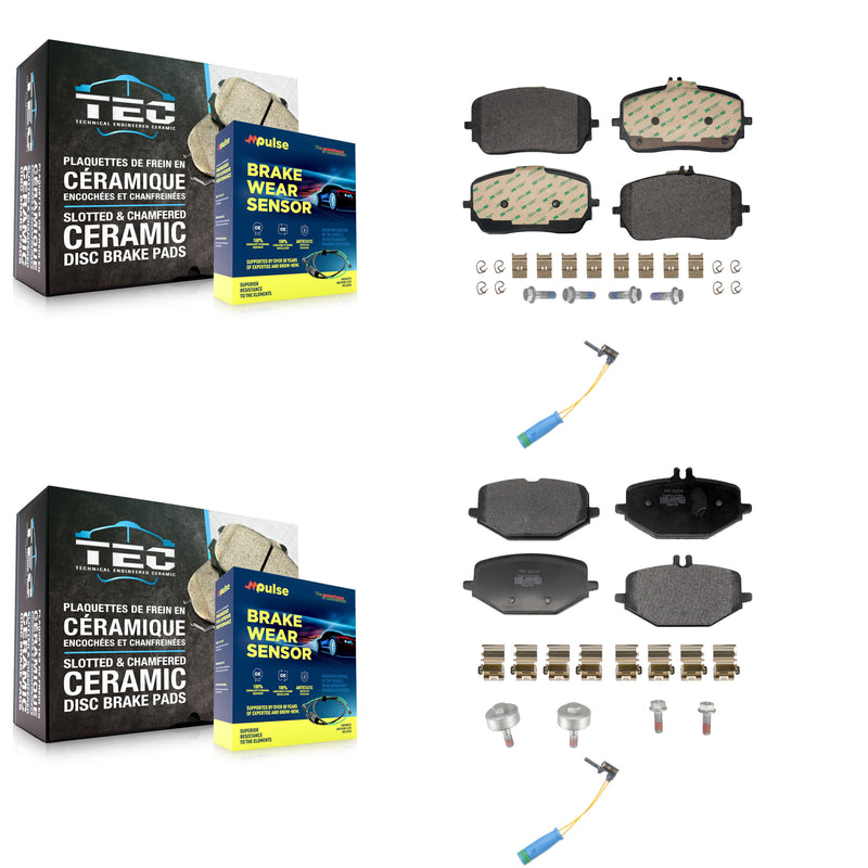 Positive Plus KPW-101451 Disc Brake Pad for 2020-2023 Mercedes-Benz GLE450, Mercedes-Benz GLE53 AMG and More - Front and Rear