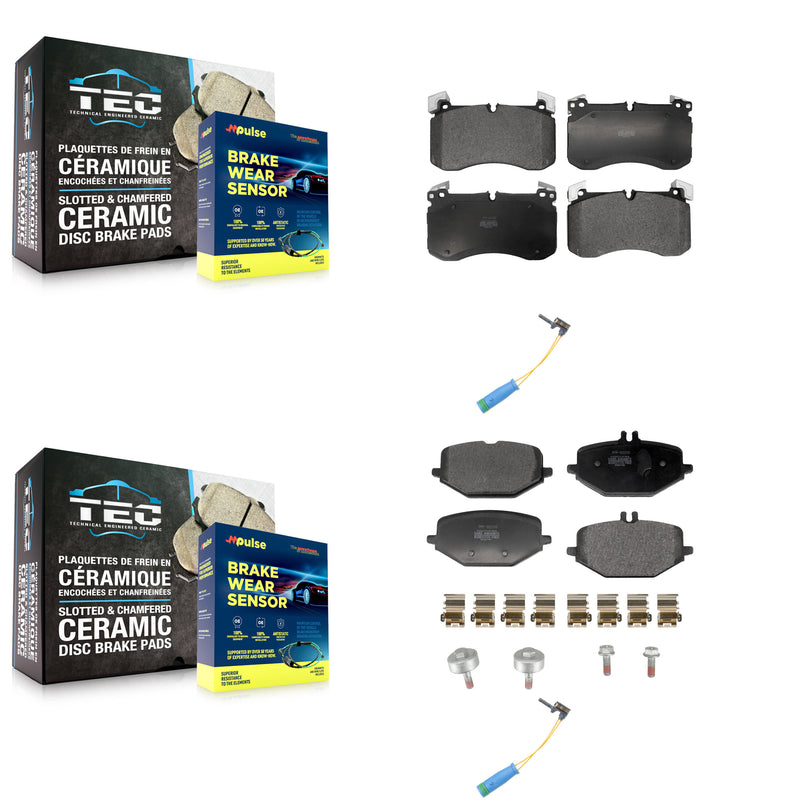 Positive Plus KPW-101453 Disc Brake Pad for 2020-2022 Mercedes-Benz GLS450 - Front and Rear