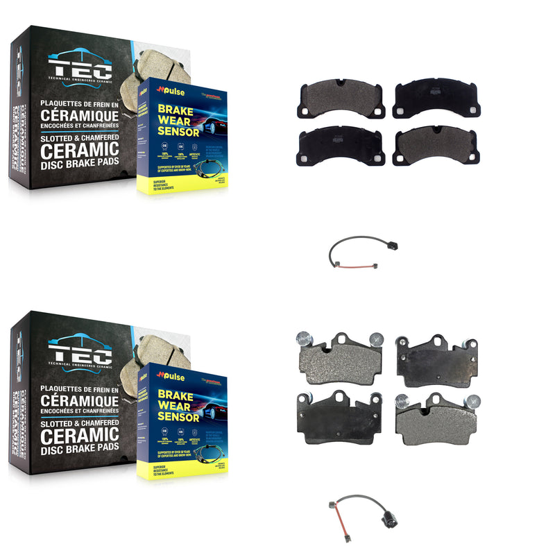 Positive Plus KPW-101461 Disc Brake Pad for 2008-2010 Porsche Cayenne - Front and Rear