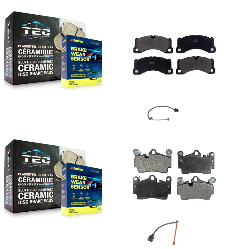 Positive Plus KPW-101462 Disc Brake Pad for 2008-2010 Porsche Cayenne - Front and Rear