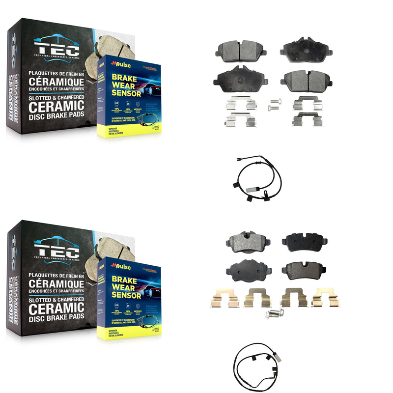 Positive Plus KPW-101464 Disc Brake Pad for 2013 Mini Cooper - Front and Rear