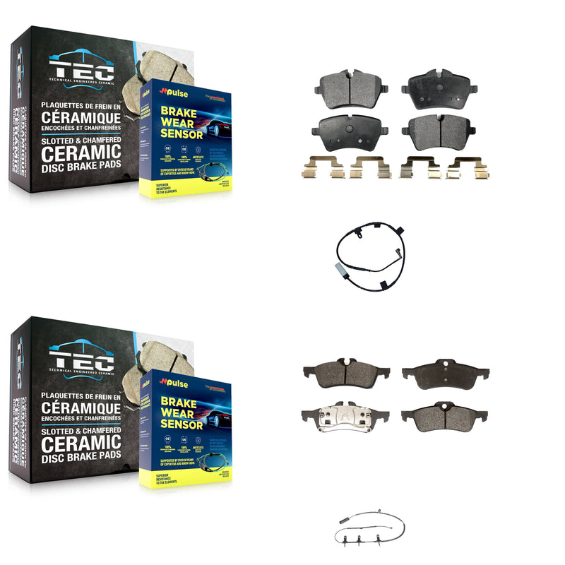 Positive Plus KPW-101469 Disc Brake Pad for 2007-2008 Mini Cooper - Front and Rear