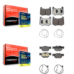 Positive Plus KPW-101480 Disc Brake Pad for 2017-2021 Jaguar F-Pace, Land Rover Range Rover Velar - Front and Rear