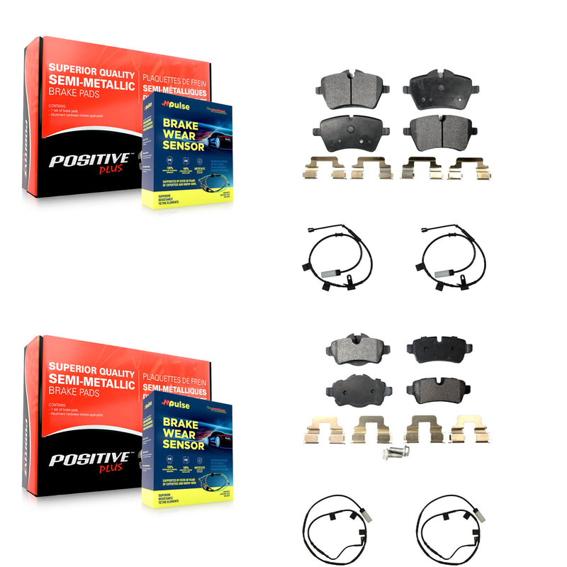 Positive Plus KPW-101495 Disc Brake Pad for 2013 Mini Cooper - Front and Rear