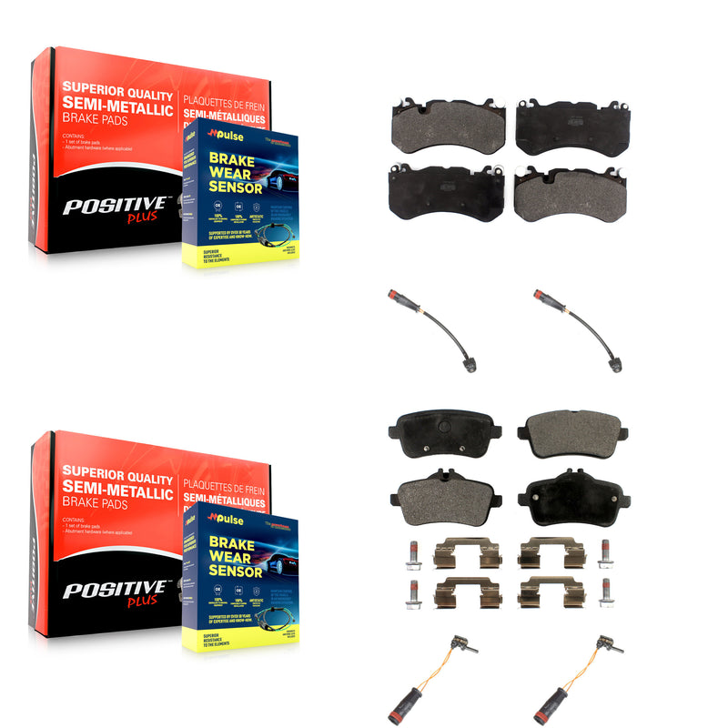 Positive Plus KPW-101500 Disc Brake Pad for 2012-2019 Mercedes-Benz GLE63 AMG, Mercedes-Benz GL63 AMG, Mercedes-Benz ML63 AMG - Front and Rear