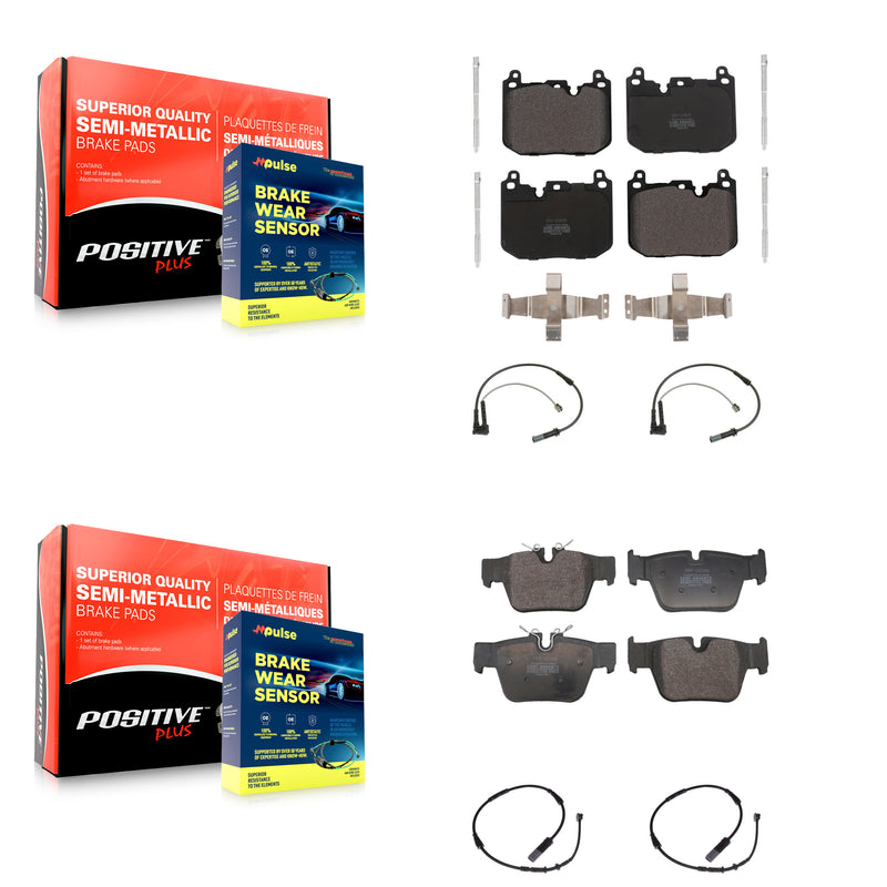 Positive Plus KPW-101509 Disc Brake Pad for 2019-2023 BMW M235i xDrive Gran Coupe, BMW X2 - Front and Rear