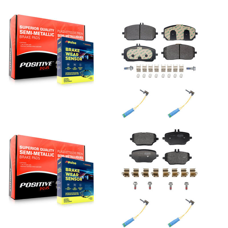 Positive Plus KPW-101519 Disc Brake Pad for 2020-2023 Mercedes-Benz GLE350 - Front and Rear