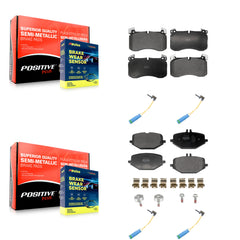 Positive Plus KPW-101520 Disc Brake Pad for 2020-2022 Mercedes-Benz GLS450 - Front and Rear
