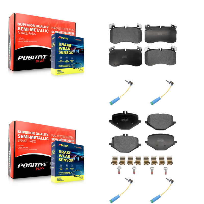 Positive Plus KPW-101521 Disc Brake Pad for 2021-2023 Mercedes-Benz GLE53 AMG, Mercedes-Benz GLS63 AMG - Front and Rear