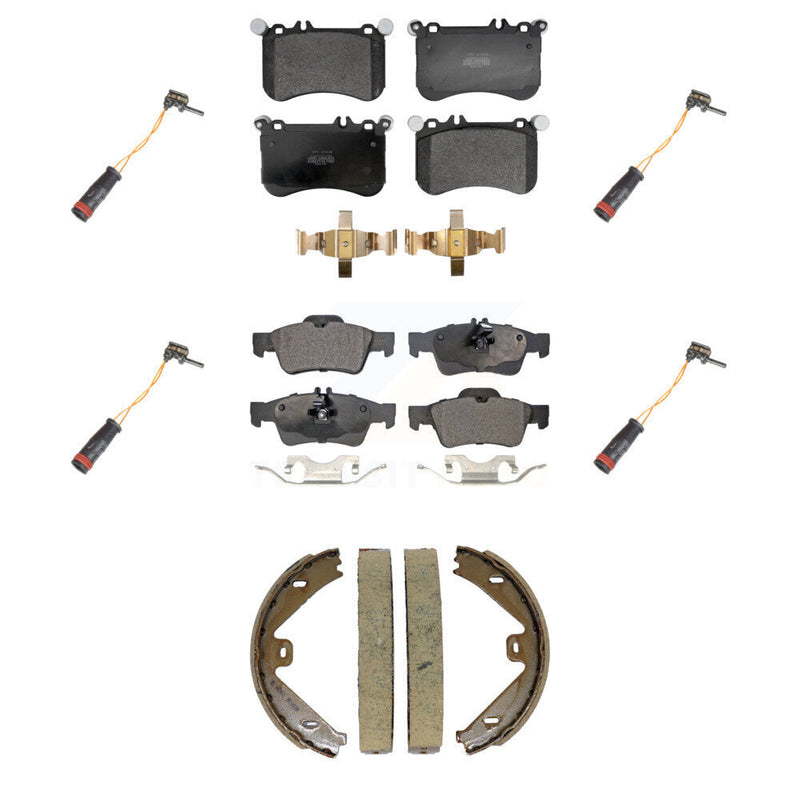 Positive Plus KPW-101542 Disc Brake Pad for 2012-2018 Mercedes-Benz CLS550, Mercedes-Benz E550 - Front and Rear