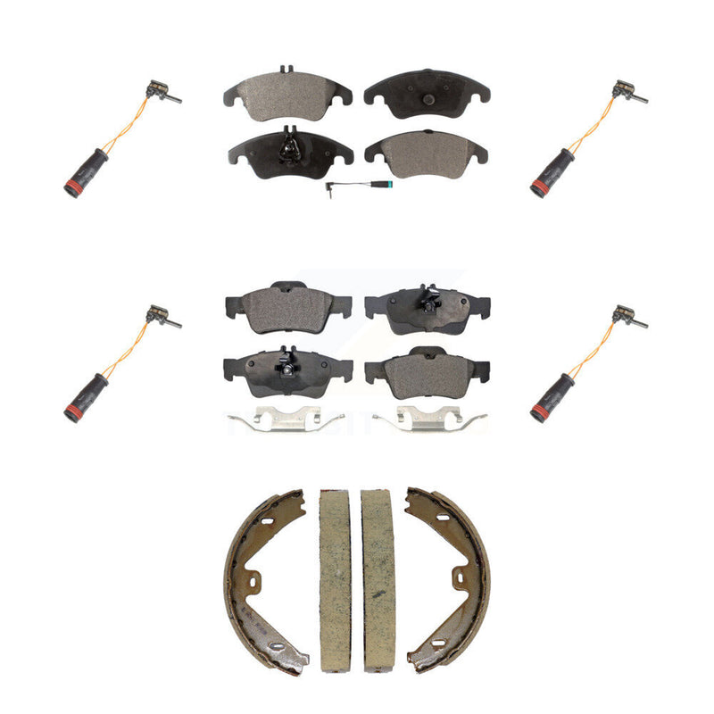 Positive Plus KPW-101556 Disc Brake Pad for 2010-2016 Mercedes-Benz CLS400, Mercedes-Benz E350 and More - Front and Rear