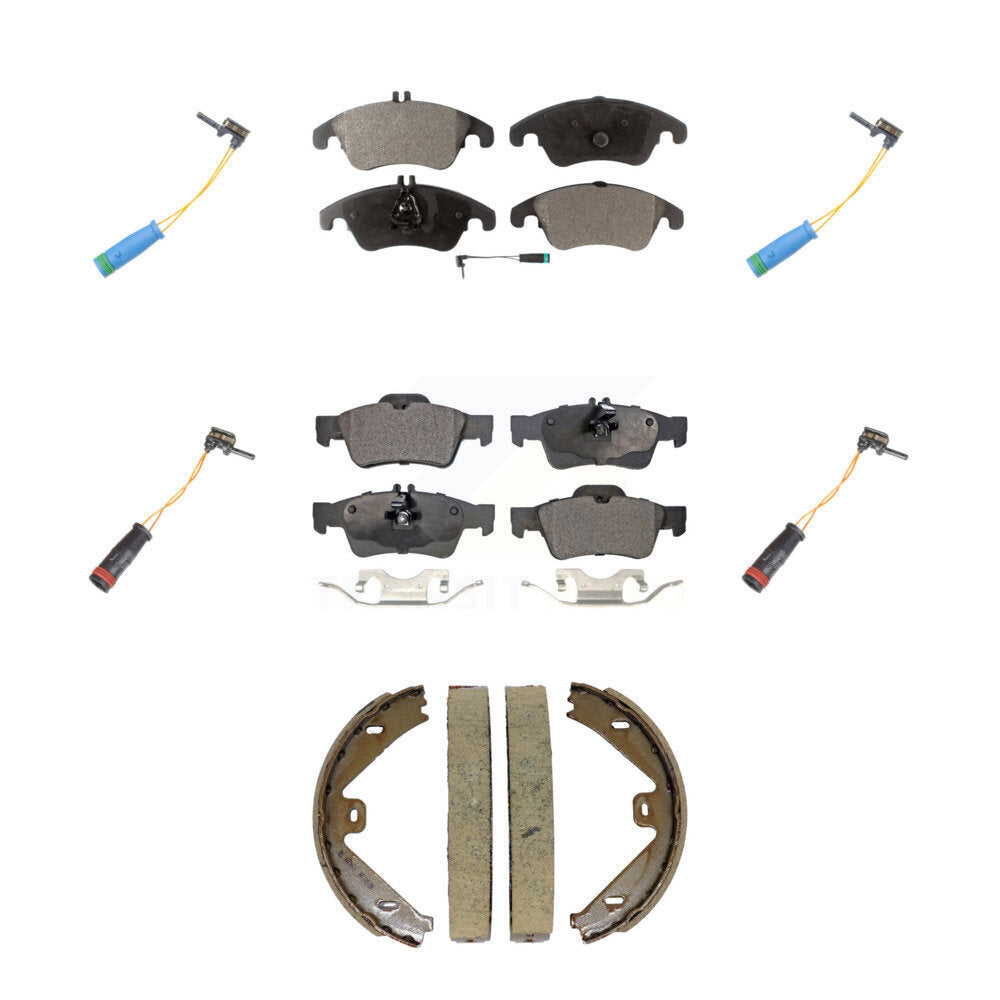 Positive Plus KPW-101557 Disc Brake Pad for 2015-2016 Mercedes-Benz E400 - Front and Rear