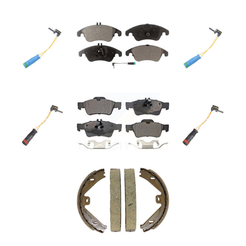 Positive Plus KPW-101557 Disc Brake Pad for 2015-2016 Mercedes-Benz E400 - Front and Rear