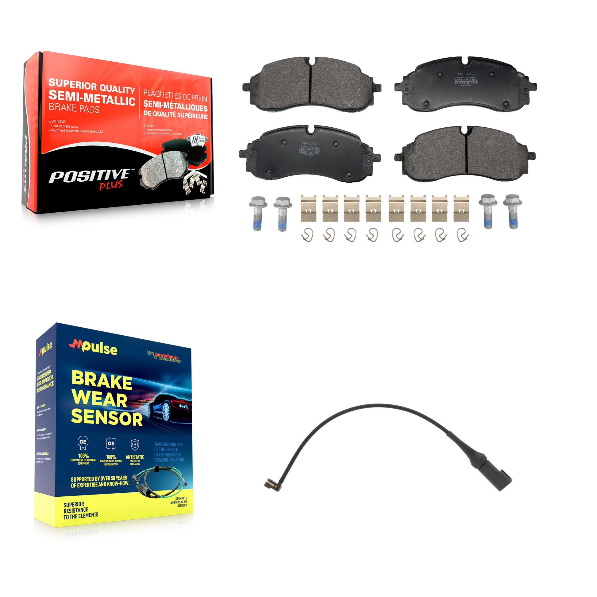 Positive Plus KPW-101569 Disc Brake Pad for 2022-2023 Ford E-Transit - Front