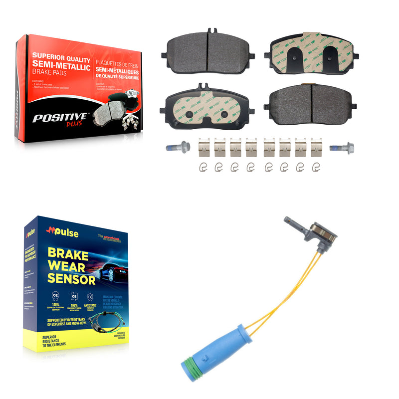 Positive Plus KPW-101571 Disc Brake Pad for 2019-2023 Mercedes-Benz GLE350, Mercedes-Benz EQB 300 and More - Front
