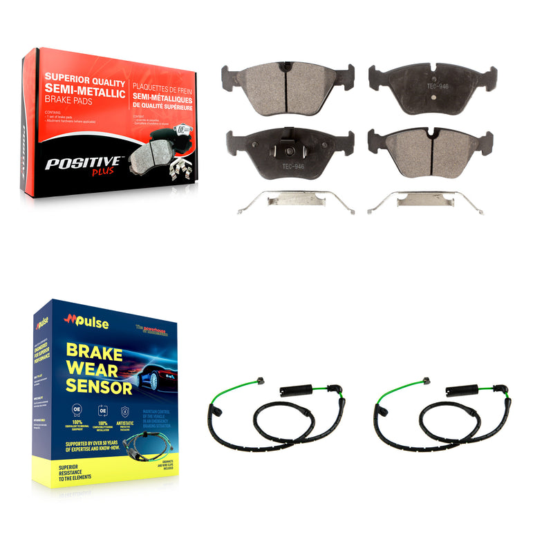 Positive Plus KPW-101589 Disc Brake Pad for 2006-2010 BMW X3 - Front