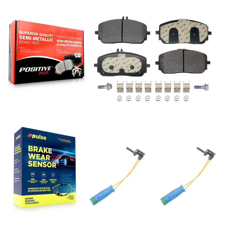 Positive Plus KPW-101590 Disc Brake Pad for 2019-2023 Mercedes-Benz GLE350, Mercedes-Benz EQB 300 and More - Front
