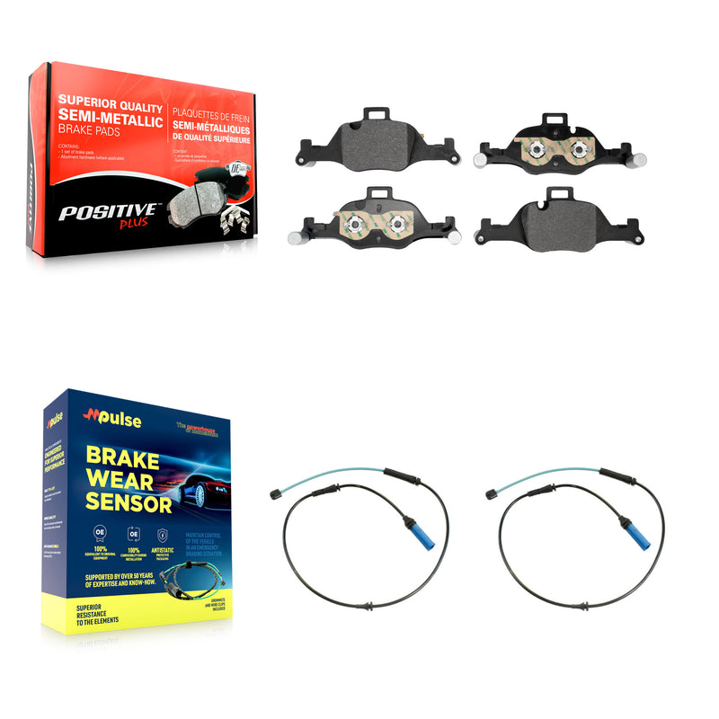 Positive Plus KPW-101596 Disc Brake Pad for 2017-2023 BMW 530e, BMW 530e xDrive and More - Front
