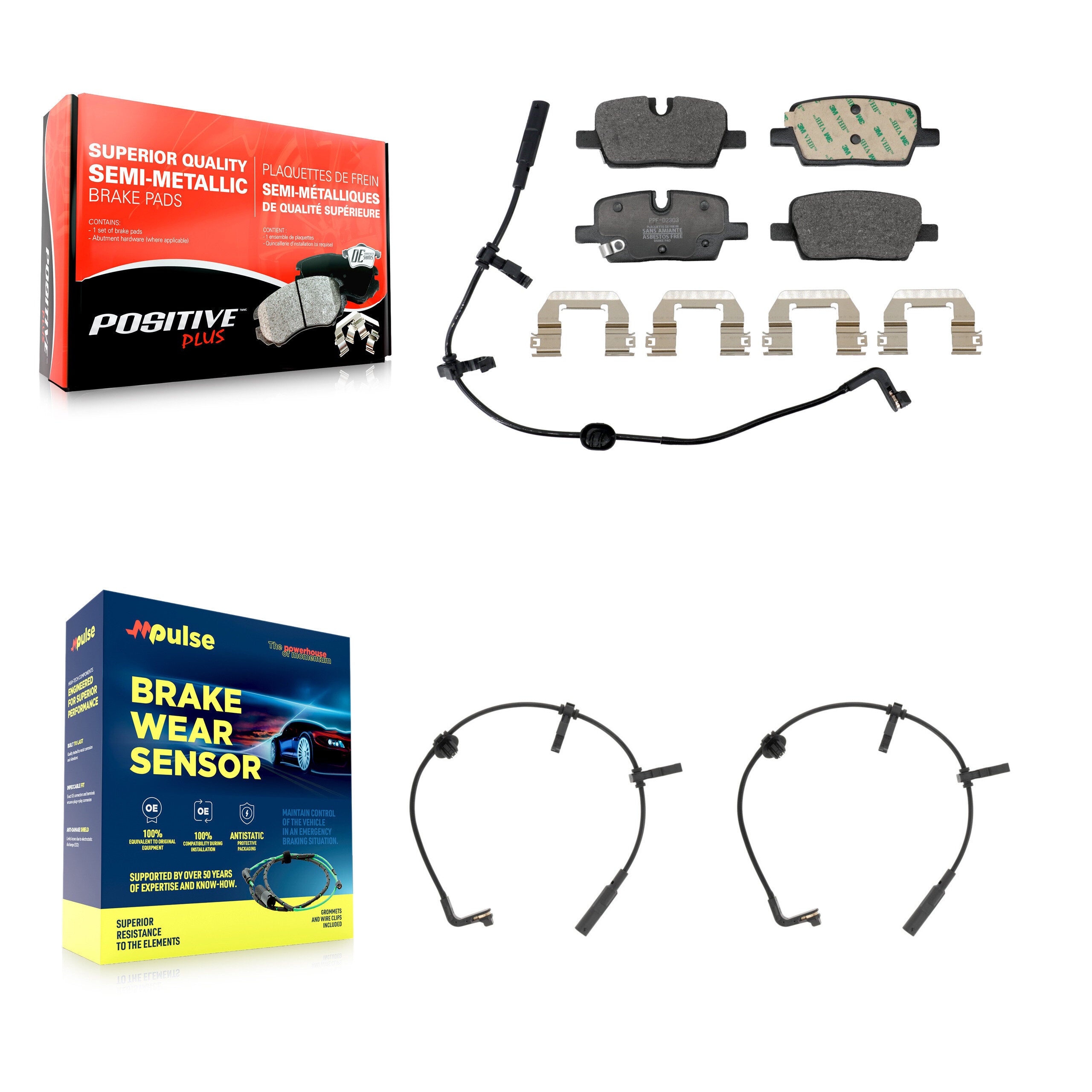 Positive Plus KPW-101627 Disc Brake Pad for 2020 Cadillac CT6 - Rear