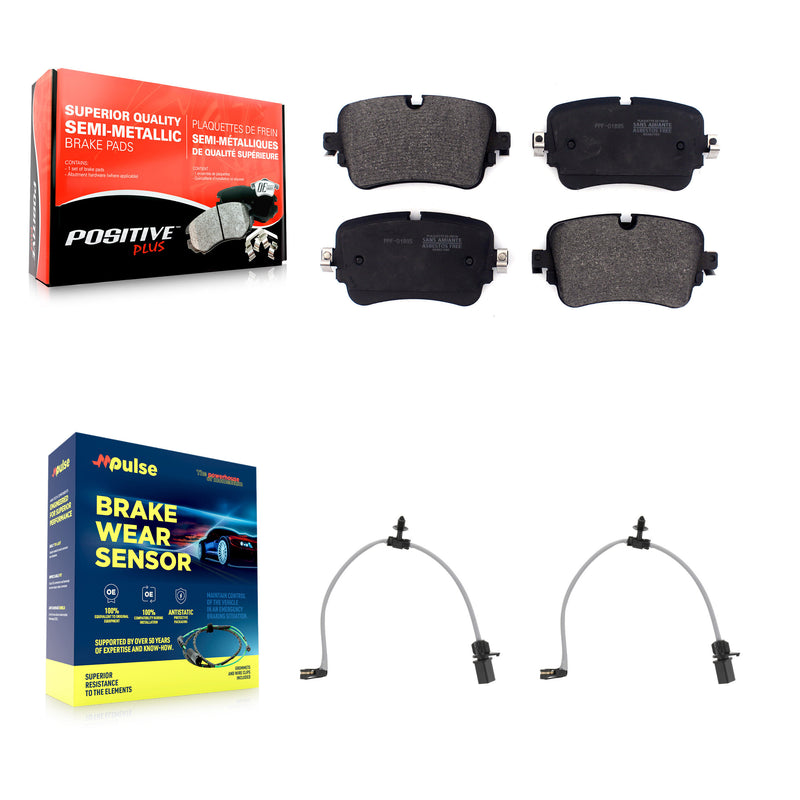 Positive Plus KPW-101630 Disc Brake Pad for 2019 Audi e-tron Quattro - Rear