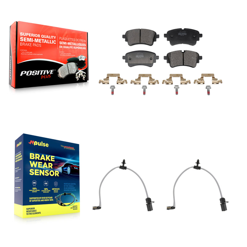 Positive Plus KPW-101632 Disc Brake Pad for 2020-2023 Audi A6 allroad, Audi A7 Sportback and More - Rear