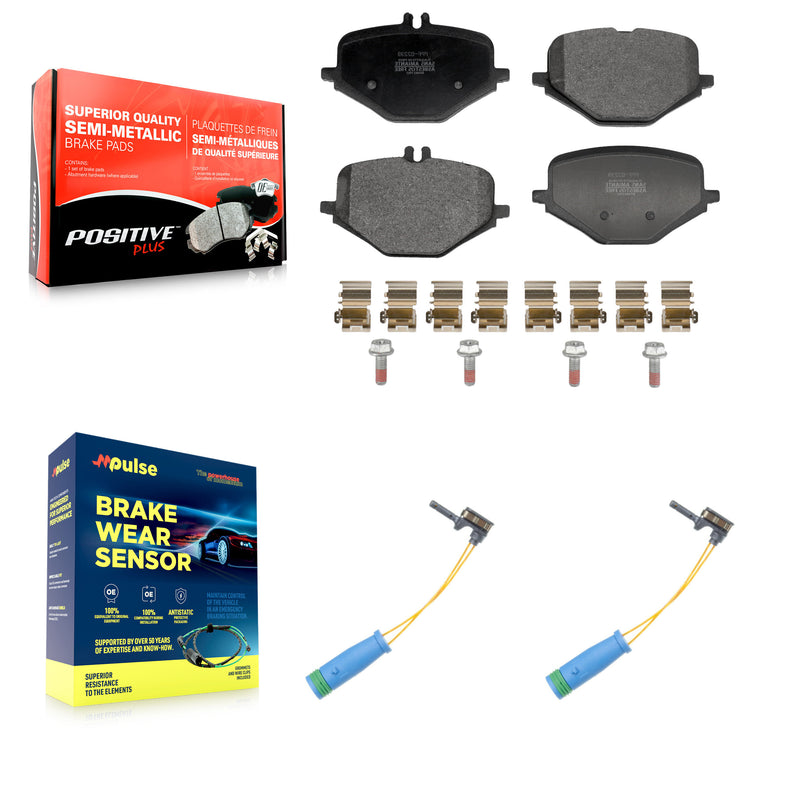 Positive Plus KPW-101640 Disc Brake Pad for 2019-2023 Mercedes-Benz GLE53 AMG, Mercedes-Benz GLE63 AMG S and More - Rear