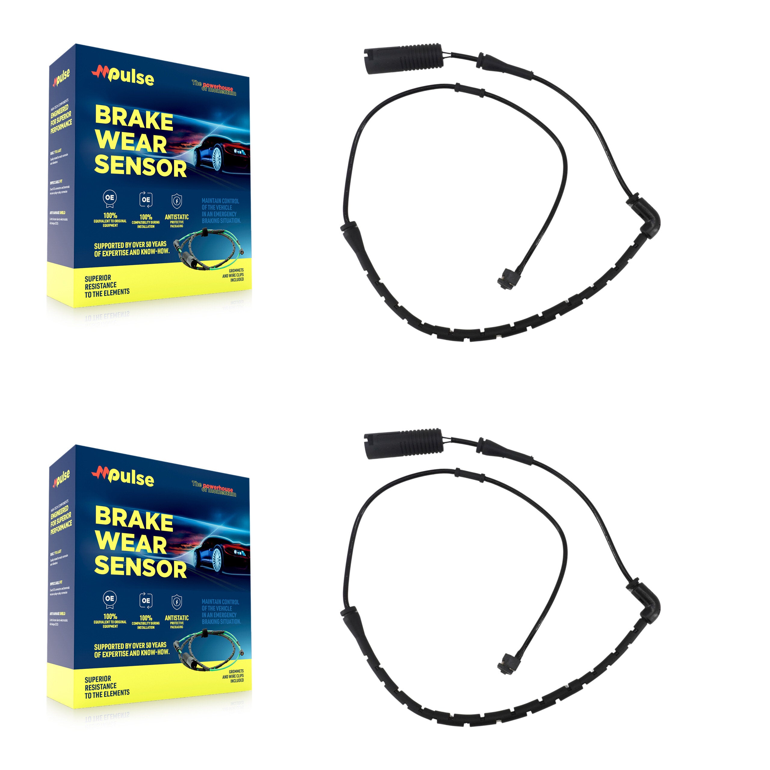 Mpulse KSE-100015 Disc Brake Pad Wear Sensor for 2006-2015 Land Rover Range Rover Evoque, Land Rover Range Rover - Front