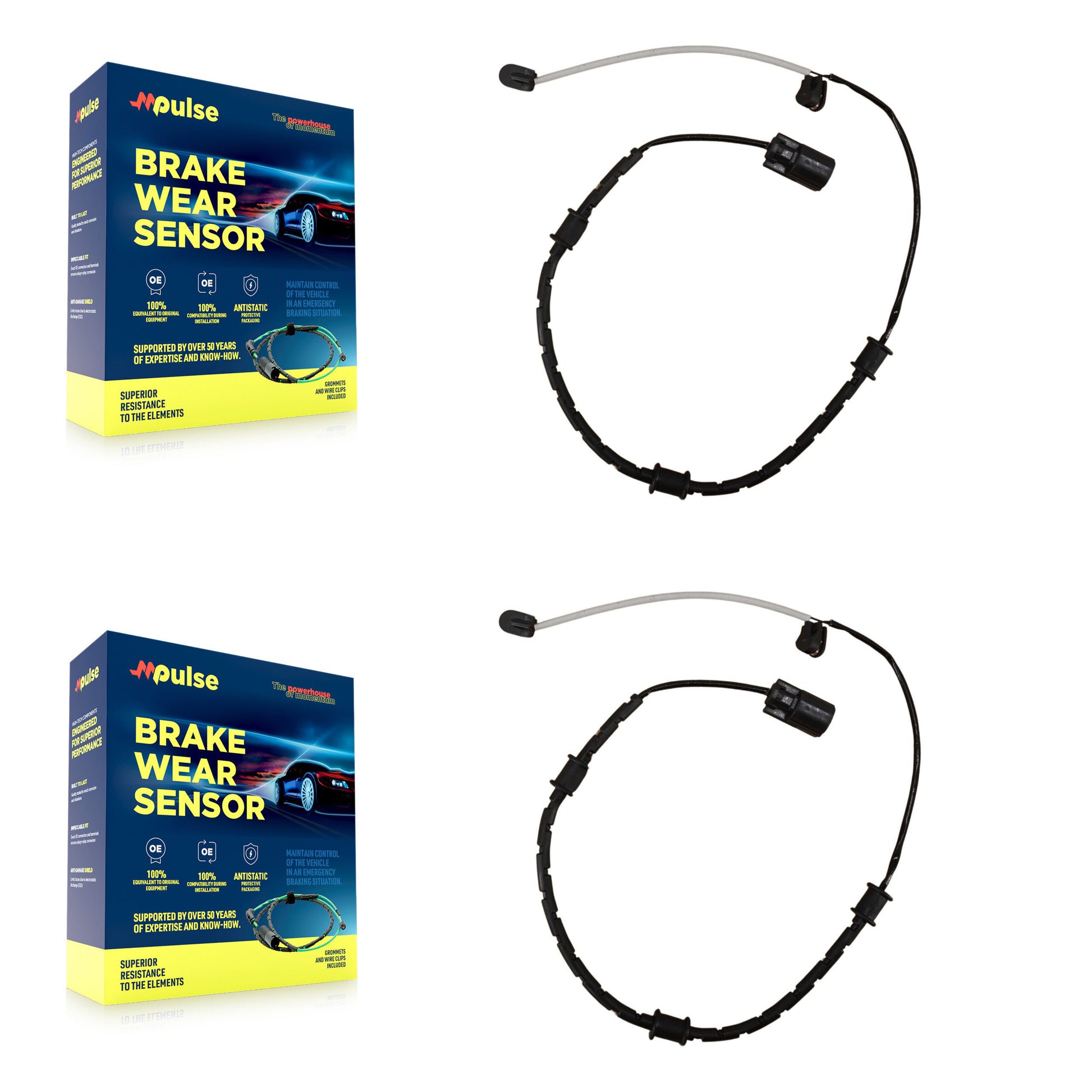 Mpulse KSE-100022 Disc Brake Pad Wear Sensor for 2007-2021 Jaguar F-Type, Jaguar XKR-S and More - Front