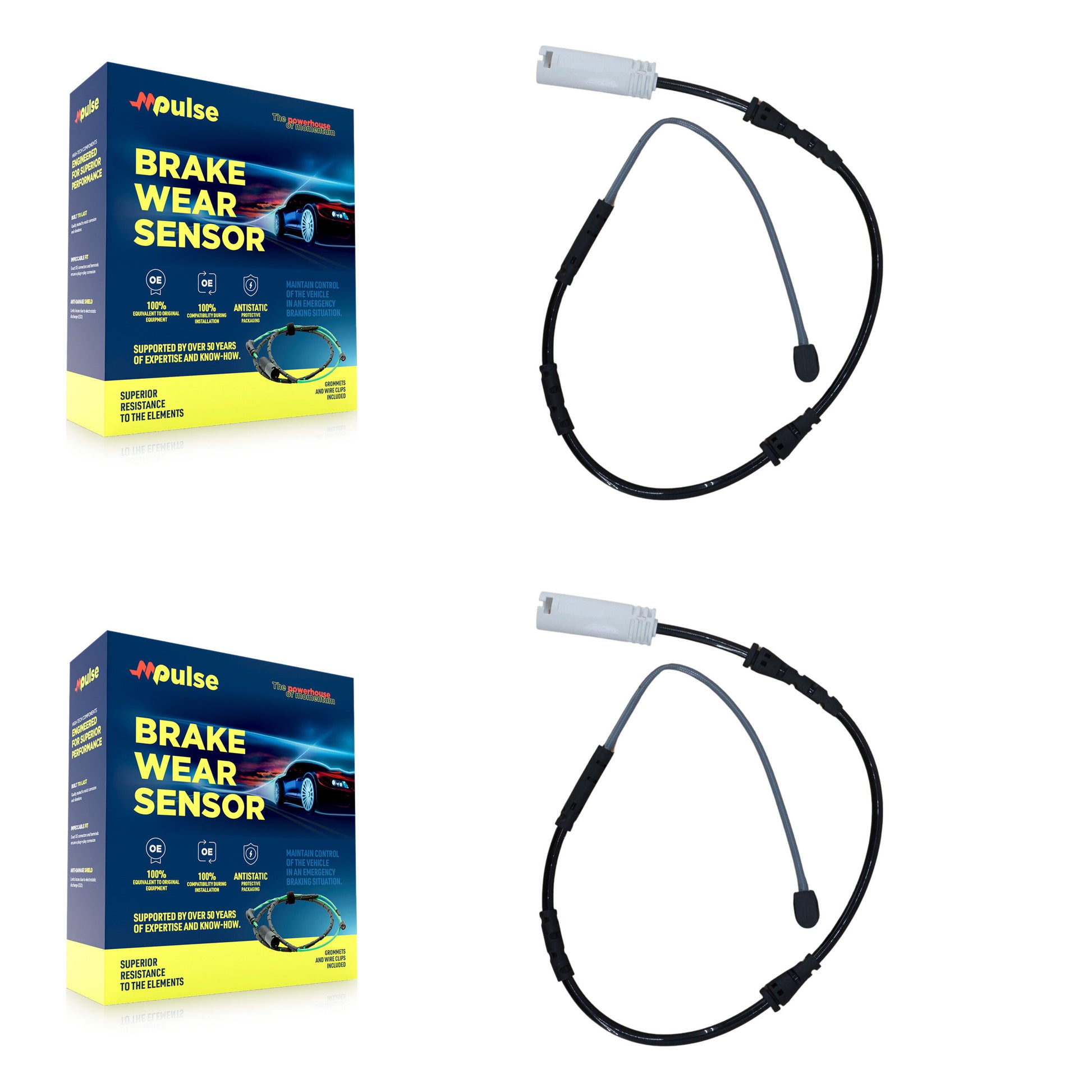 Mpulse KSE-100038 Disc Brake Pad Wear Sensor for 2013-2015 BMW X1 - Front