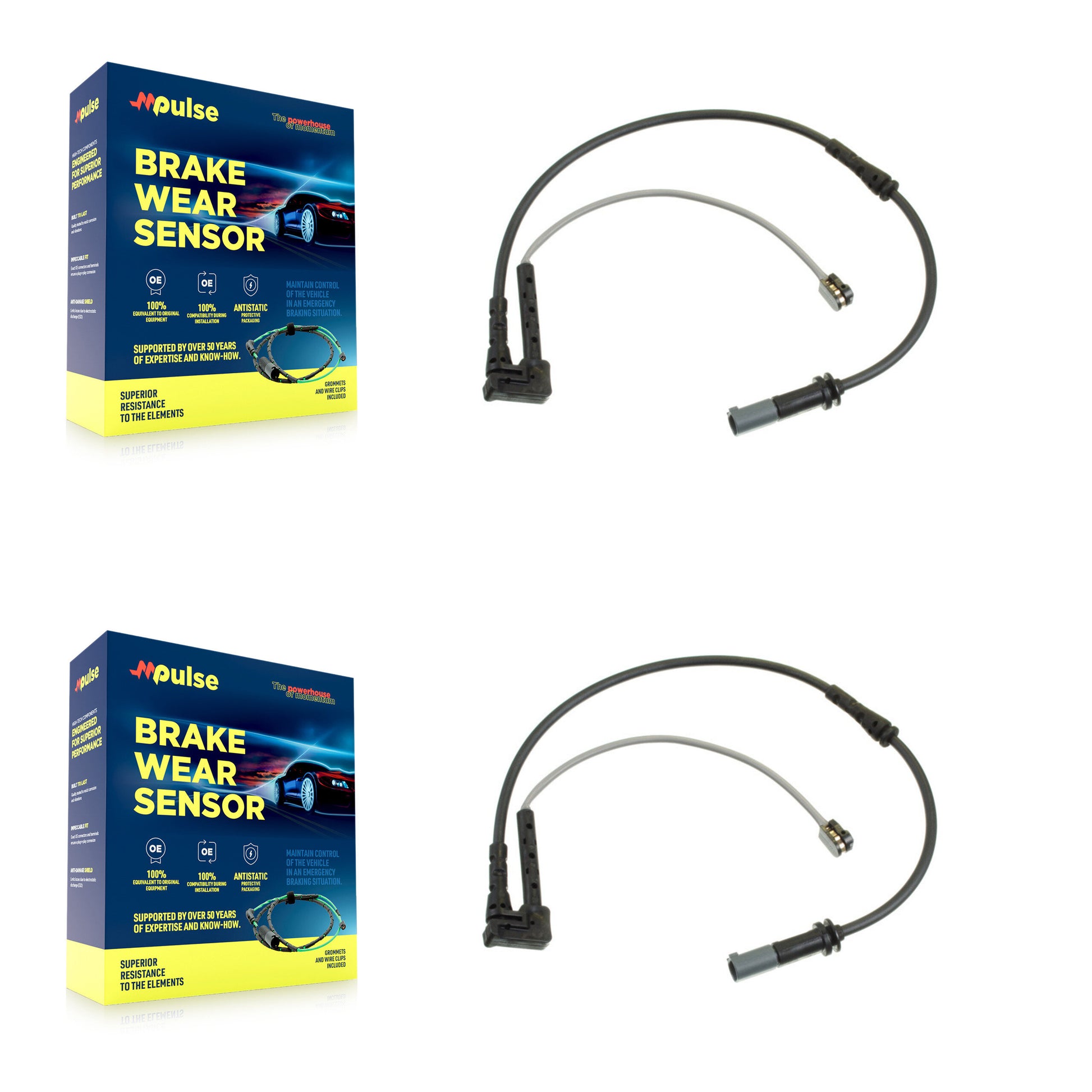 Mpulse KSE-100042 Disc Brake Pad Wear Sensor for 2016-2024 BMW M235i xDrive Gran Coupe, Mini Cooper Clubman and More - Front