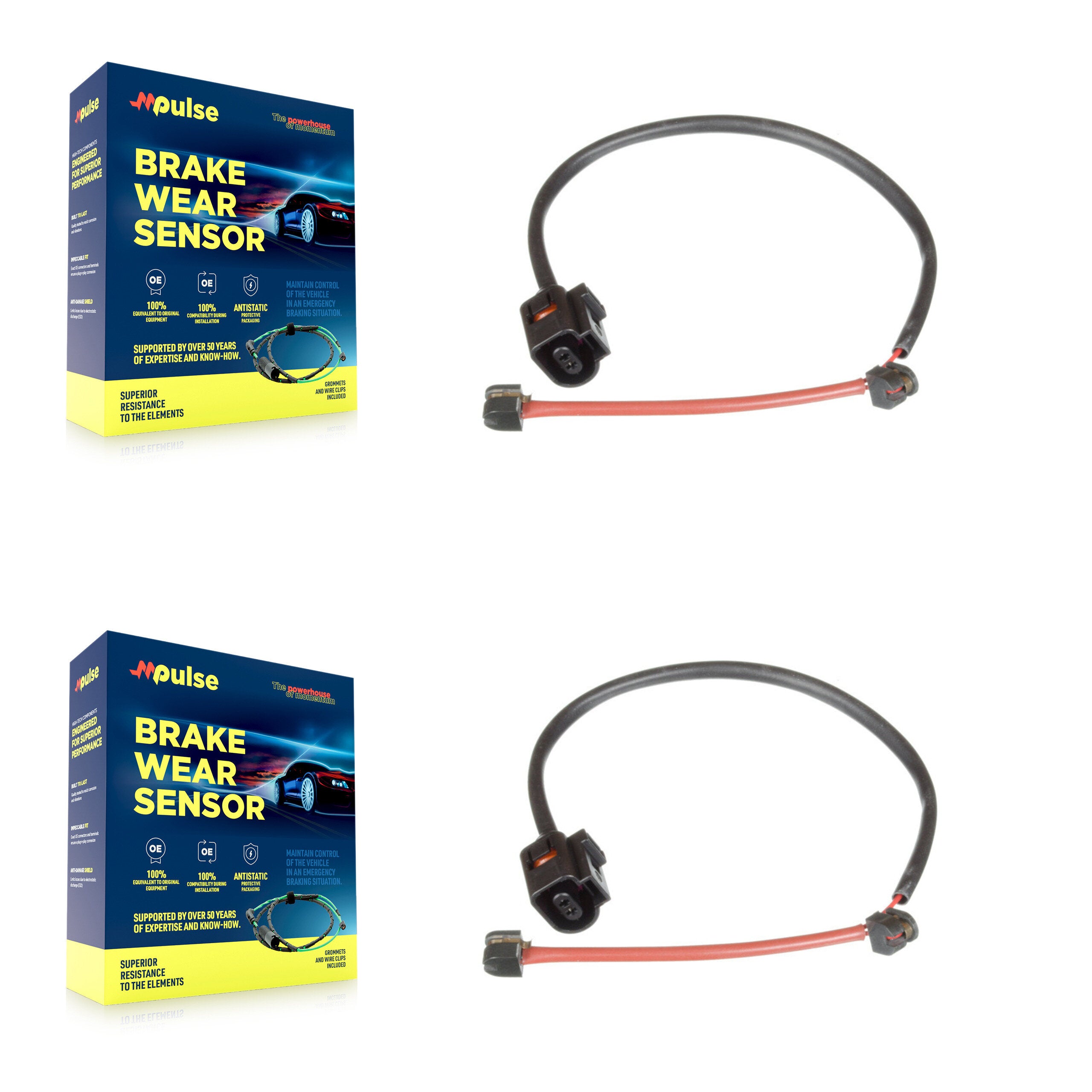 Mpulse KSE-100045 Disc Brake Pad Wear Sensor for 2005-2010 Porsche Cayenne - Front