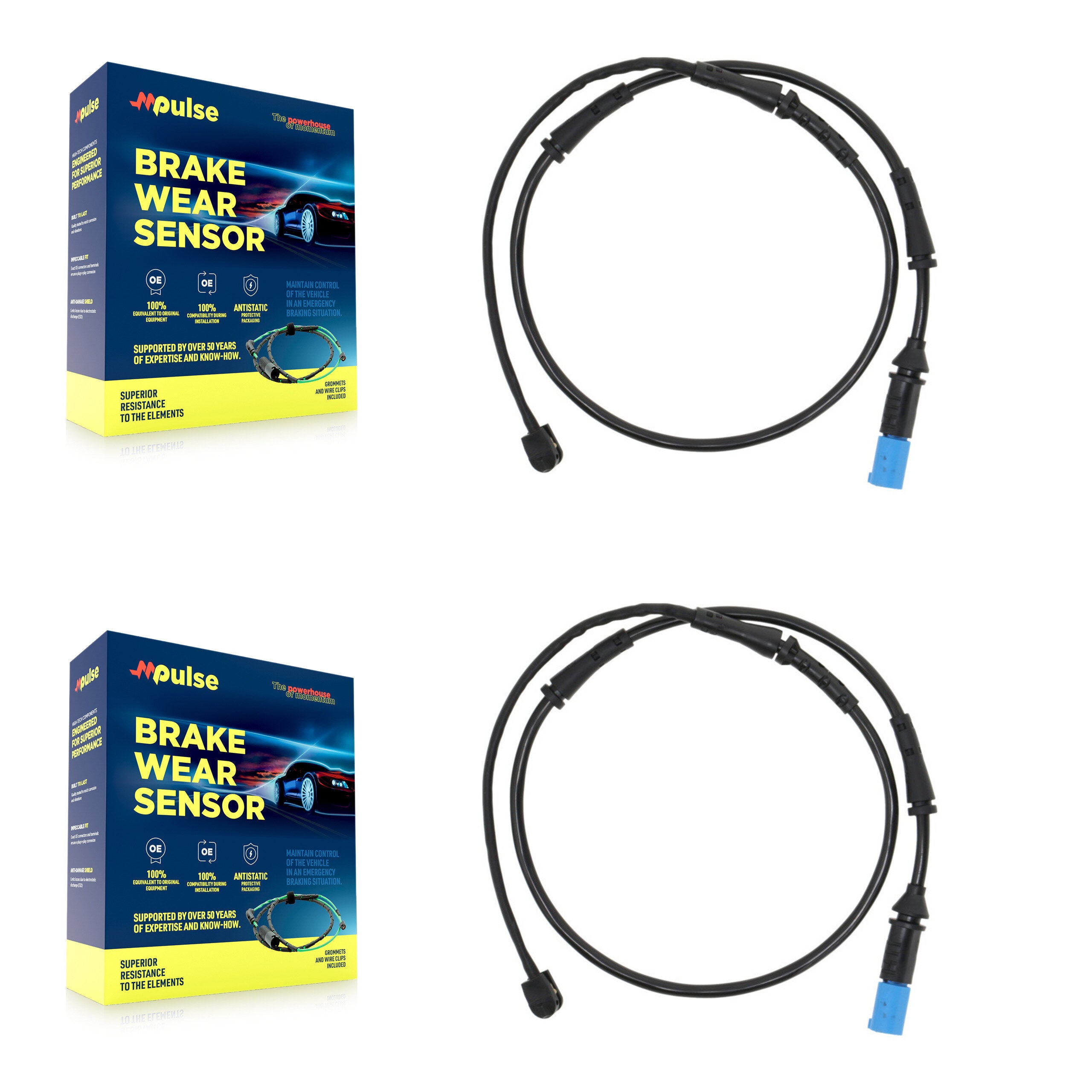 Mpulse KSE-100048 Disc Brake Pad Wear Sensor for 2019-2024 BMW X6, BMW Alpina XB7 and More - Front