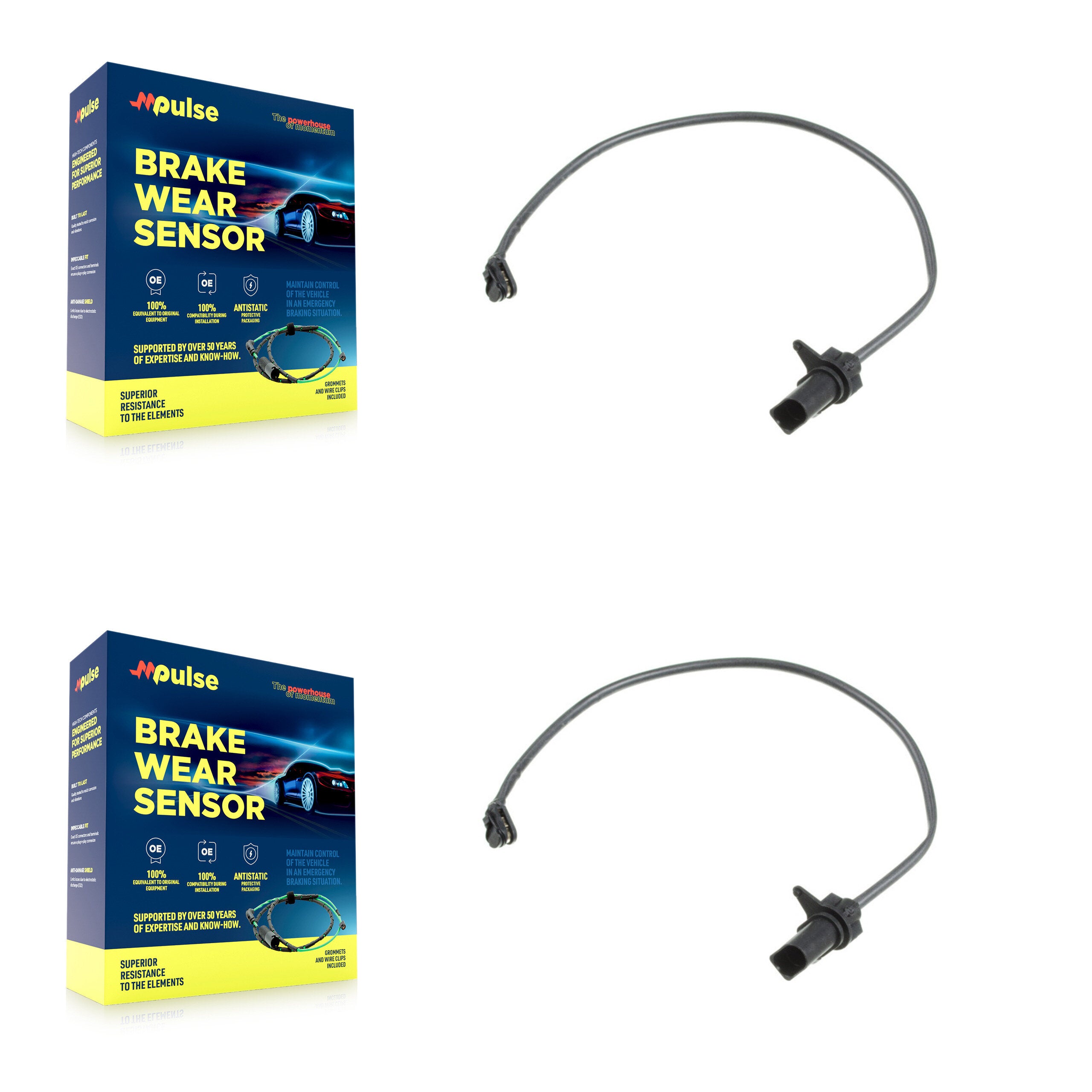 Mpulse KSE-100049 Disc Brake Pad Wear Sensor for 2017-2024 Audi A6 allroad, Audi A7 Sportback and More - Front