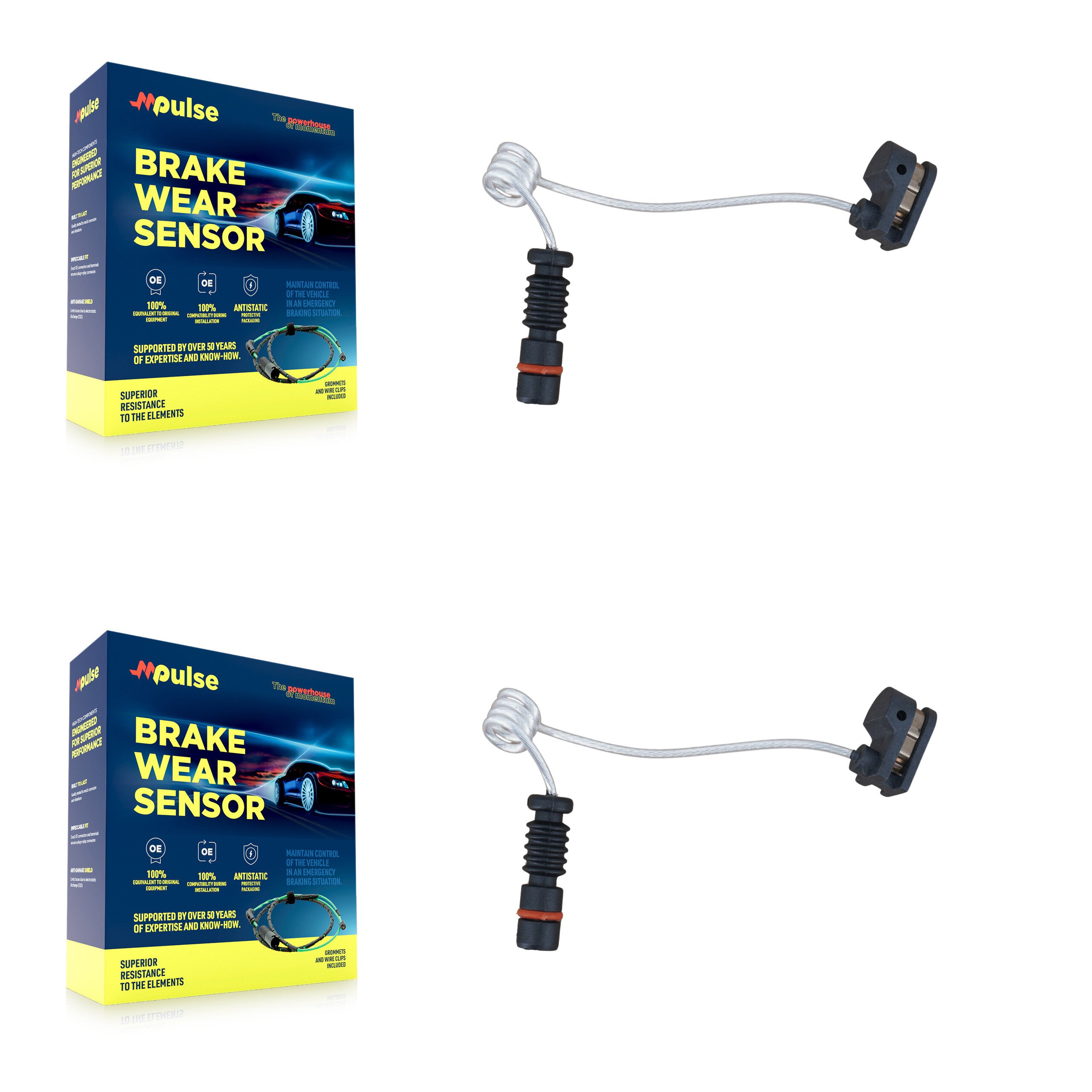 Mpulse KSE-100054 Disc Brake Pad Wear Sensor for 2004-2006 Dodge Sprinter 3500, Dodge Sprinter 2500 - Front