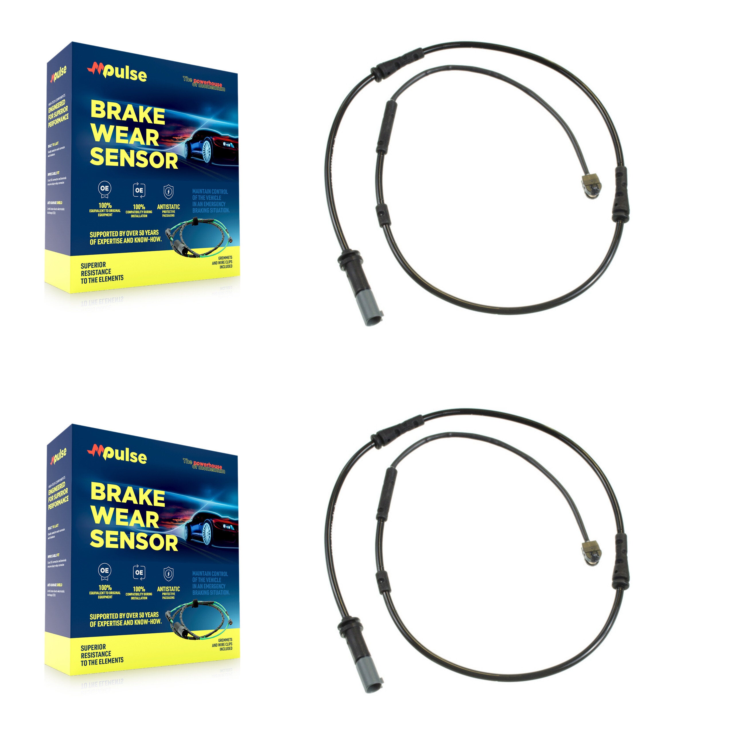 Mpulse KSE-100055 Disc Brake Pad Wear Sensor for 2015-2020 BMW i8 - Front