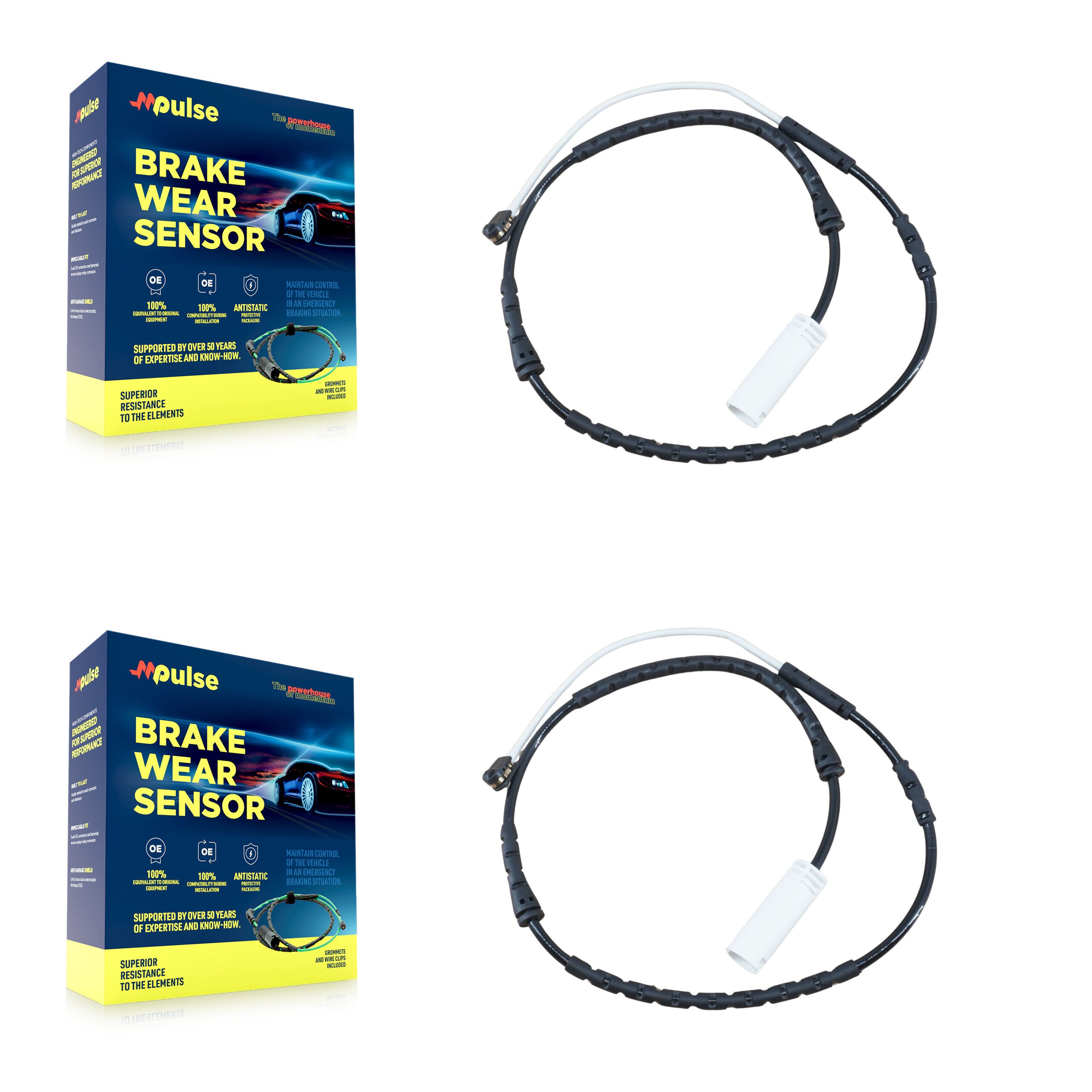 Mpulse KSE-100057 Disc Brake Pad Wear Sensor for 2011-2015 BMW X1, BMW 335i xDrive, BMW 328i xDrive - Front