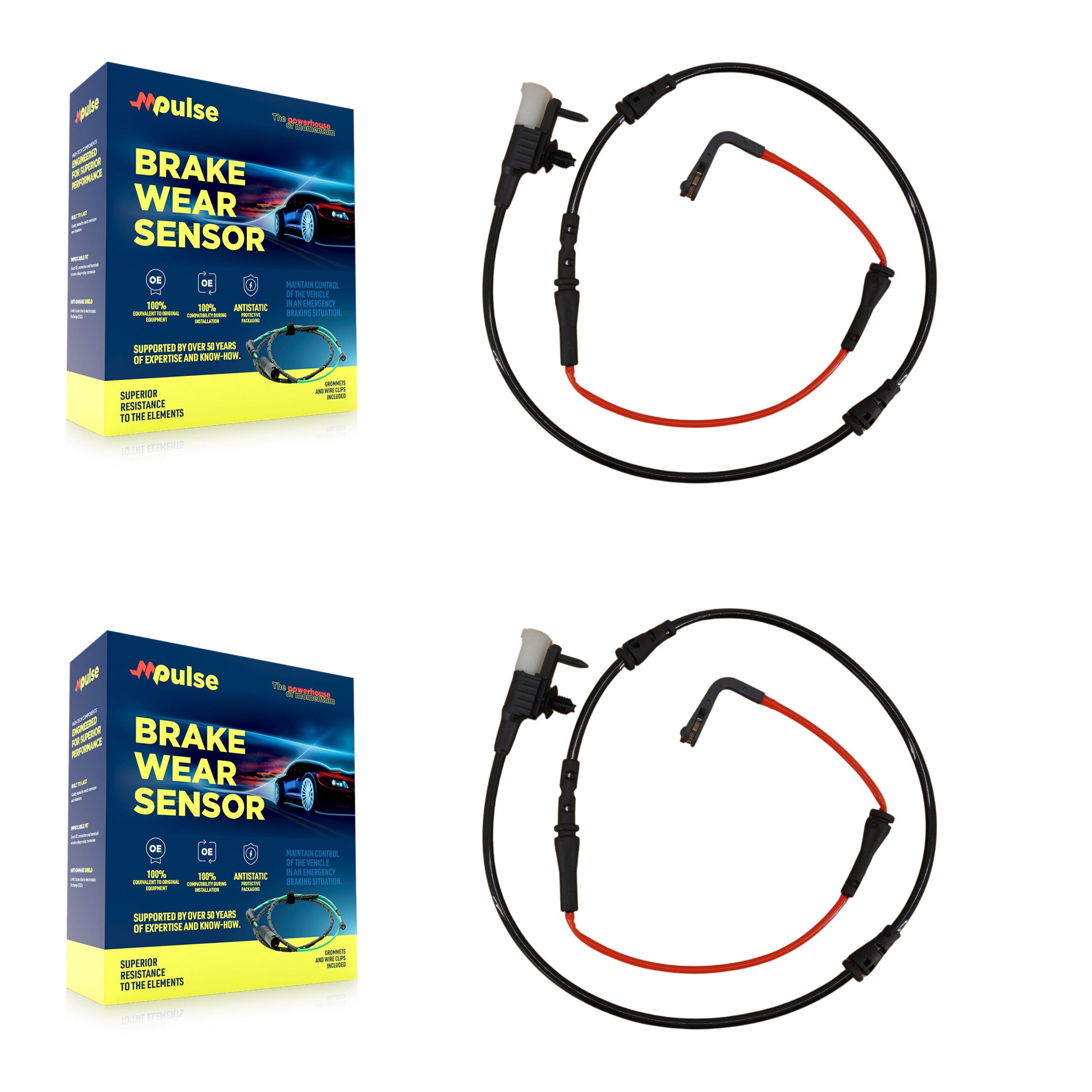 Mpulse KSE-100060 Disc Brake Pad Wear Sensor for 2016-2021 Jaguar XE - Front