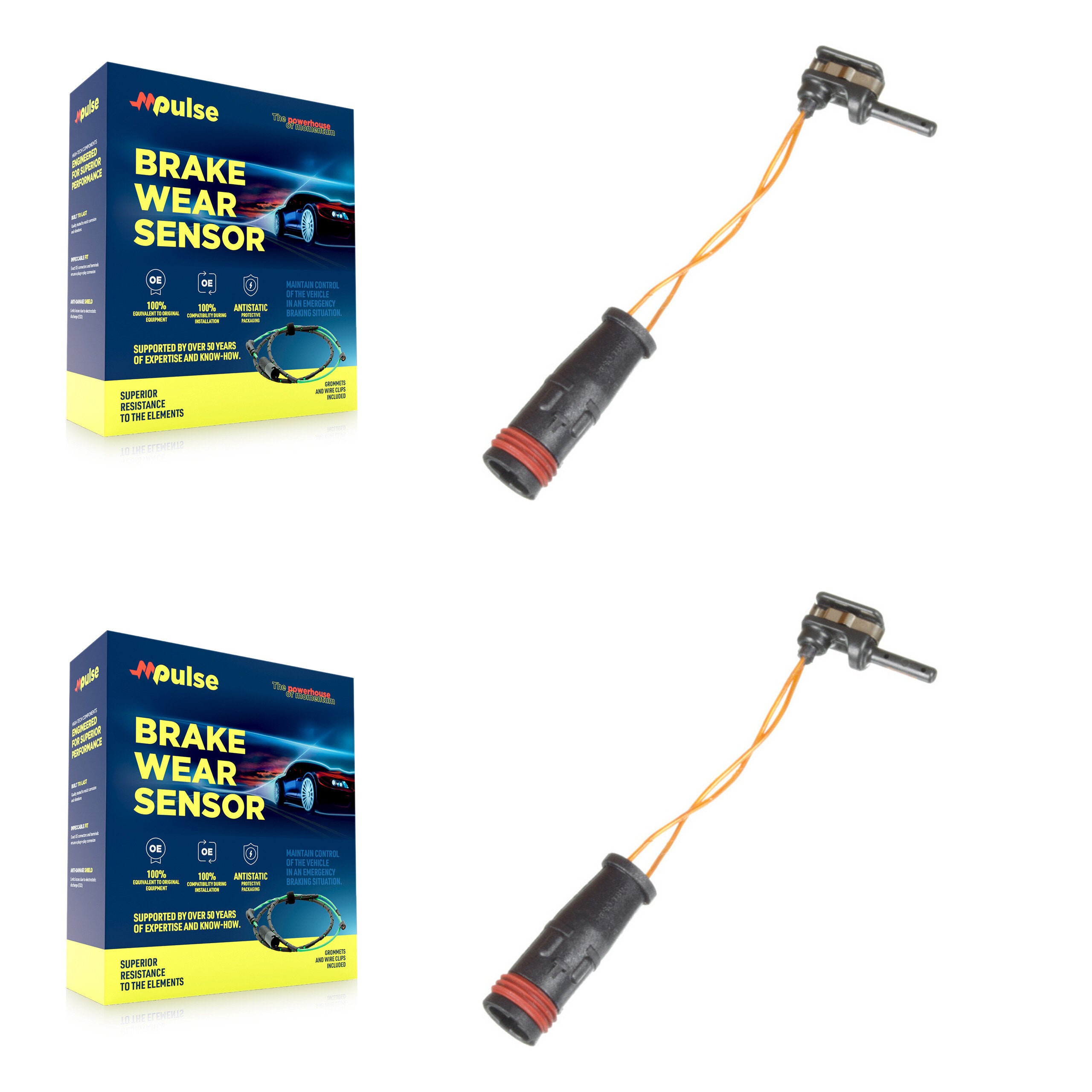 Mpulse KSE-100065 Disc Brake Pad Wear Sensor for 1997-2023 Mercedes-Benz CLS53 AMG, Mercedes-Benz S63 AMG and More - Front