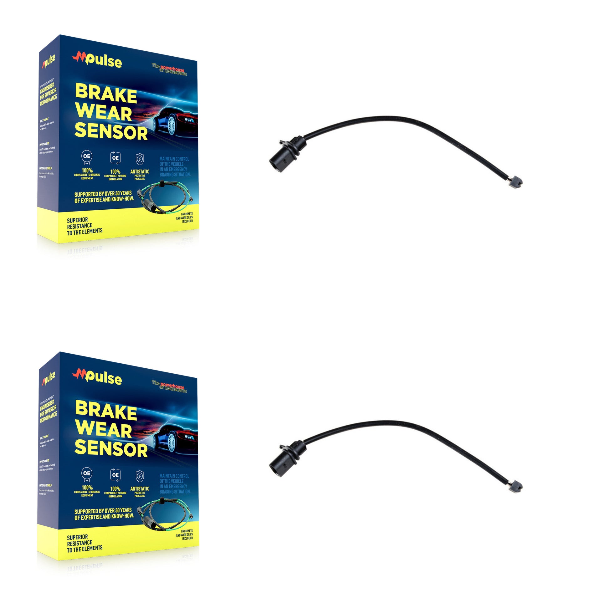 Mpulse KSE-100067 Disc Brake Pad Wear Sensor for 2017-2020 Porsche Macan - Front