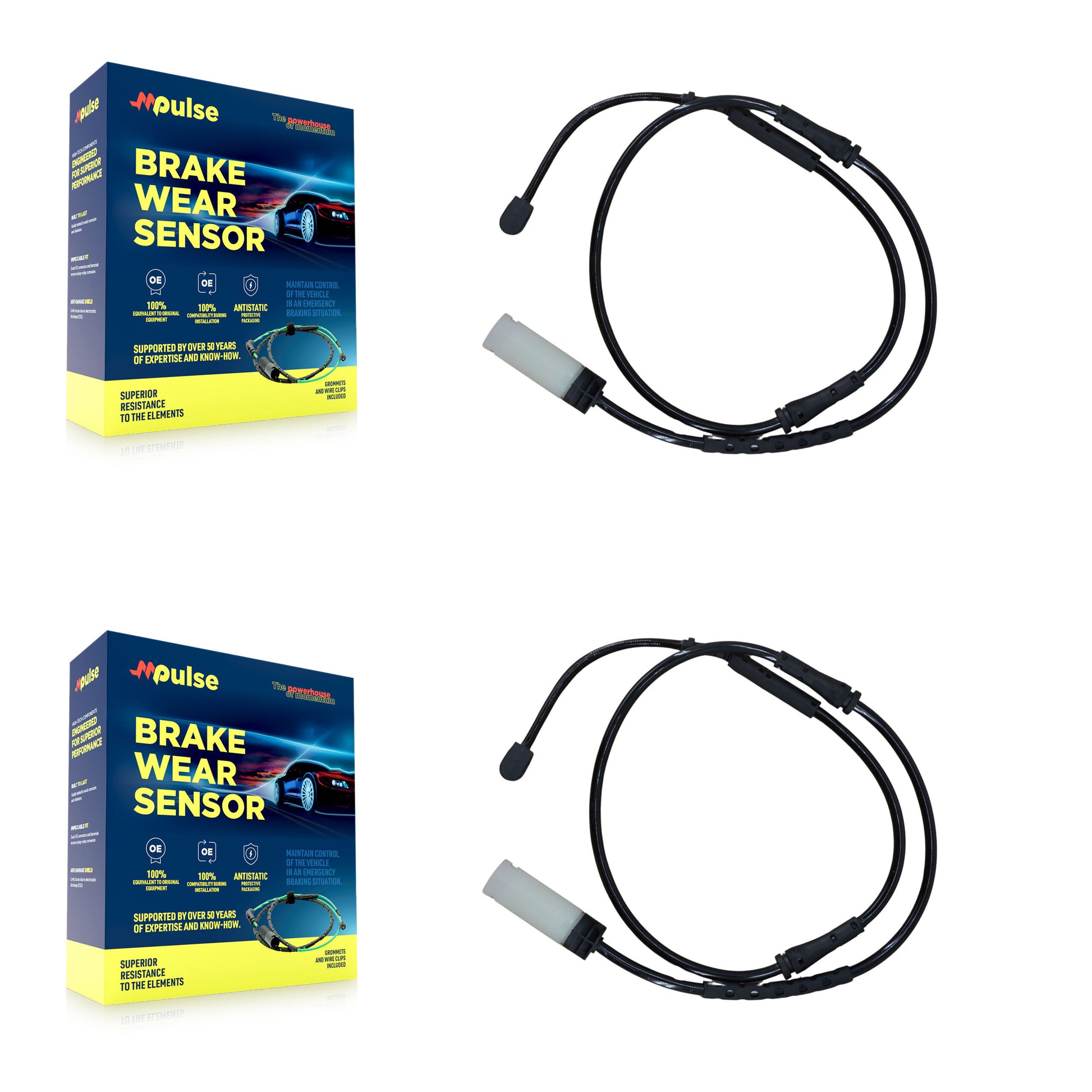 Mpulse KSE-100100 Disc Brake Pad Wear Sensor for 2011-2016 Mini Cooper Countryman, Mini Cooper Paceman - Front